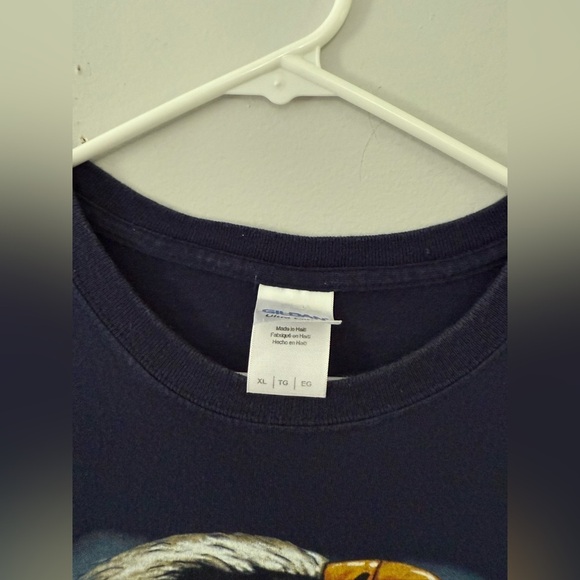 VTG Gettysburg Bike Rally Eagle Graphic T-shirt Wildlife Navy Blue Size L XL 🦅 - Picture 3 of 7